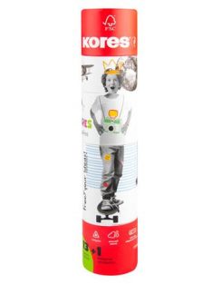   Színes ceruza készlet, háromszögletű, 1 grafittal, 1 hegyezővel, KORES "KOLORES Twist & Turn", 12 különböző szín (IK93319)