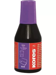 Bélyegzőfesték, 28 ml, KORES, lila (IKPPL)