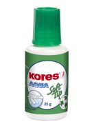 Hibajavító folyadék, vízbázisú, szivacsos, 20 ml, KORES "Aqua Soft Tip" (IKST)