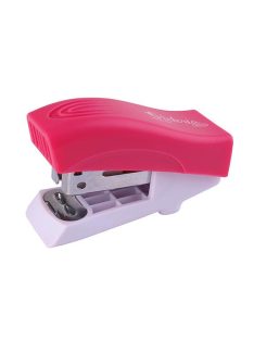   Tűzőgép, 24/6, 26/6, 12 lap, VICTORIA OFFICE, "Mini", rózsaszín (IKVT05)