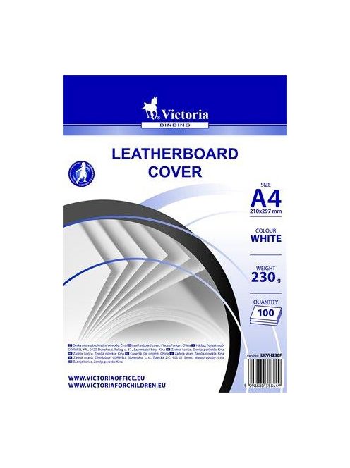 Hátlap, A4, 230 g, matt, VICTORIA OFFICE, fehér (ILKVH230F)