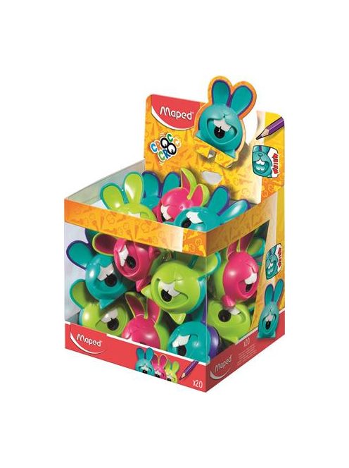Hegyező display, egylyukú, tartályos, MAPED "Croc Croc Innovation", nyuszi, vegyes színek (IMA017611)