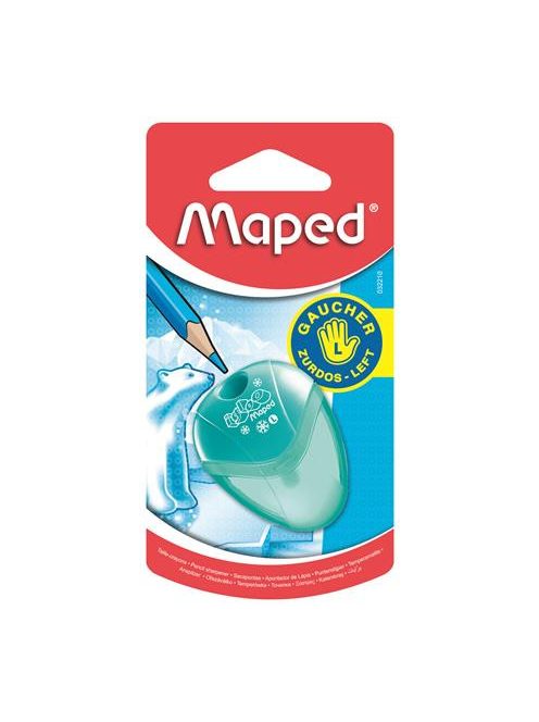 Hegyező, egylyukú, tartályos, balkezes, MAPED "I-Gloo", vegyes színek (IMA032210)