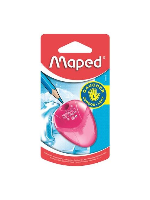 Hegyező, egylyukú, tartályos, balkezes, MAPED "I-Gloo", vegyes színek (IMA032210)