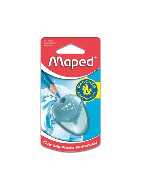 Hegyező, egylyukú, tartályos, balkezes, MAPED "I-Gloo", vegyes színek (IMA032210)