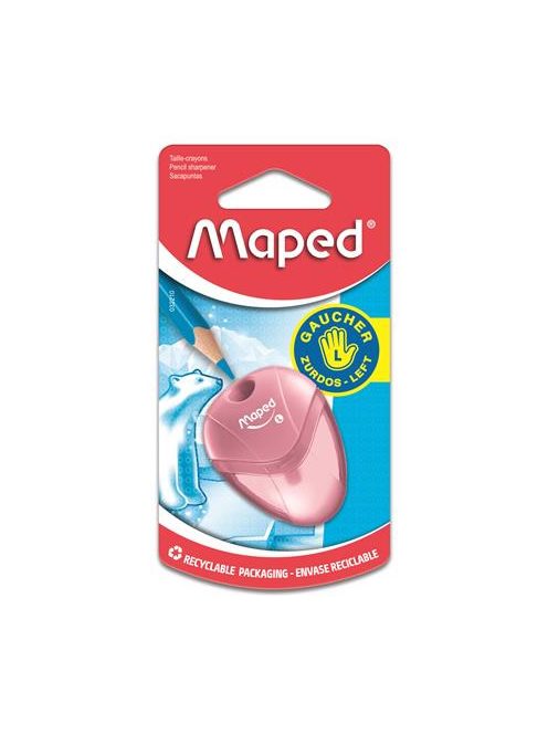 Hegyező, egylyukú, tartályos, balkezes, MAPED "I-Gloo", vegyes színek (IMA032210)