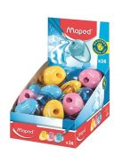 Hegyező display, egylyukú, tartályos, balkezes, MAPED "I-Gloo", vegyes színek (IMA032211)