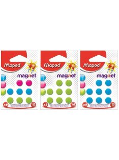   Mágnes, kerek, 10 mm, MAPED, vegyes színekben (IMA051100) (IMA051100)