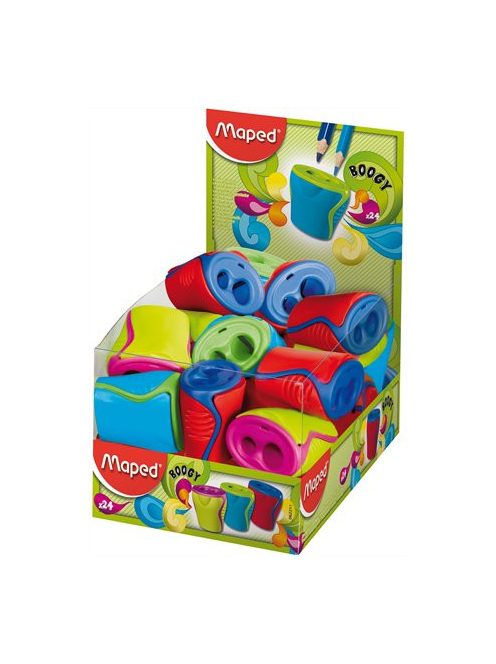 Hegyező display, kétlyukú, tartályos, MAPED "Boogy", vegyes színek (IMA062211)
