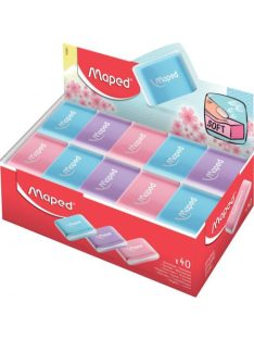   Radír display, MAPED "Essentials Soft Pastel", vegyes színek (IMA112921)