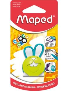   Puzzle radír, MAPED "Croc Croc Puzzle", nyuszi, vegyes színek (IMA15801)