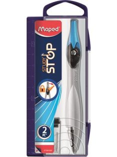   Körző készlet, rögzíthető lábakkal, 2 darabos, MAPED "Study Stop" (IMA195110)