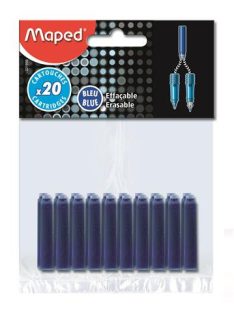 Töltőtoll patron, MAPED, kék (IMA221910)