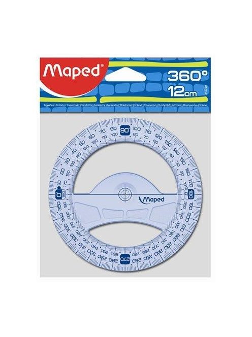 Szögmérő, műanyag, 360°, MAPED "Graphic" (IMA242360) (IMA242360)