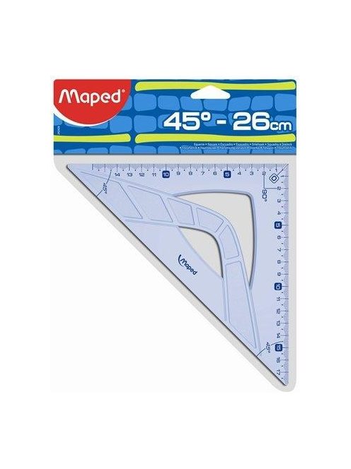 Háromszög vonalzó, műanyag, 45°, 26 cm, MAPED "Geometric" (IMA242426)