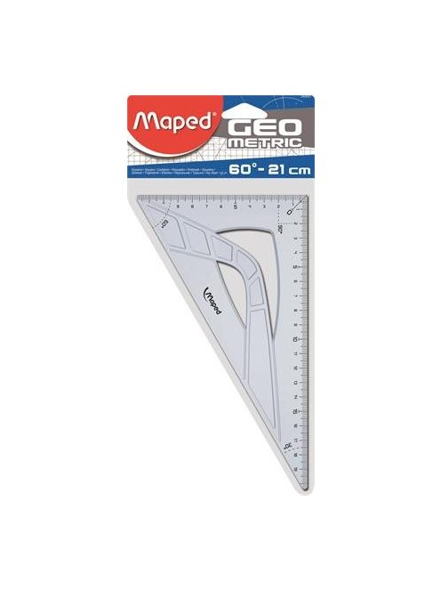 Háromszög vonalzó, műanyag, 60°, 21 cm, MAPED "Geometric" (IMA242621)