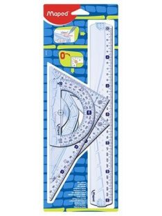   Vonalzókészlet, műanyag, 4 darabos, MAPED "Graphic" (IMA242767) (IMA242767)