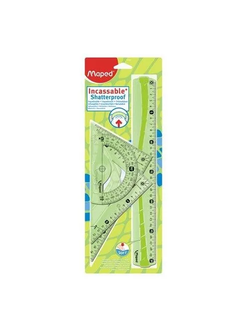Vonalzókészlet, műanyag, hajlítható, 4 darabos, MAPED "Flex" (IMA244304) (IMA244304)