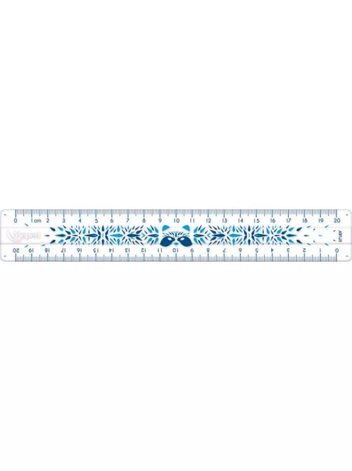 Vonalzó, műanyag, törhetetlen, 20 cm, MAPED "Study Unbreakable Fancy", vegyes színek (IMA245401)