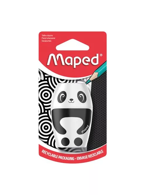 Hegyező, egylyukú, tartályos, MAPED "Shakky Fancy", panda és pingvin, vegyes formák (IMA34012)