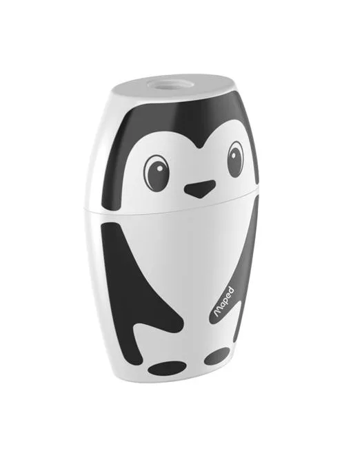 Hegyező, egylyukú, tartályos, MAPED "Shakky Fancy", panda és pingvin, vegyes formák (IMA34012)
