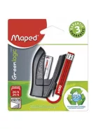 Tűzőgép, 24/6, 26/6, 12 lap, MAPED "Greenlogic Mini", vegyes színek (IMA353010)