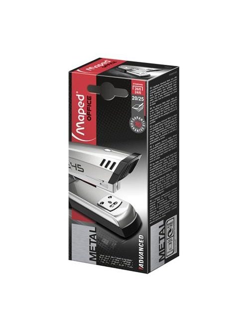 Tűzőgép, 24/6, 26/6, 25 lap, MAPED "Advanced Half-Strip", szürke (IMA354510)