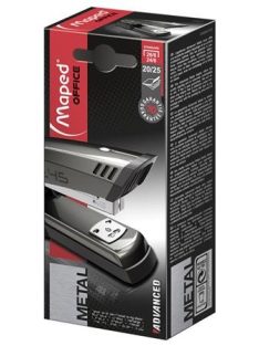   Tűzőgép, 24/6, 26/6, 25 lap, MAPED "Advanced Half-Strip", sötétbarna (IMA354511)
