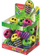 Hegyező display, kétlyukú, tartályos, MAPED "Croc Croc", kukac, vegyes színek (IMA501700)