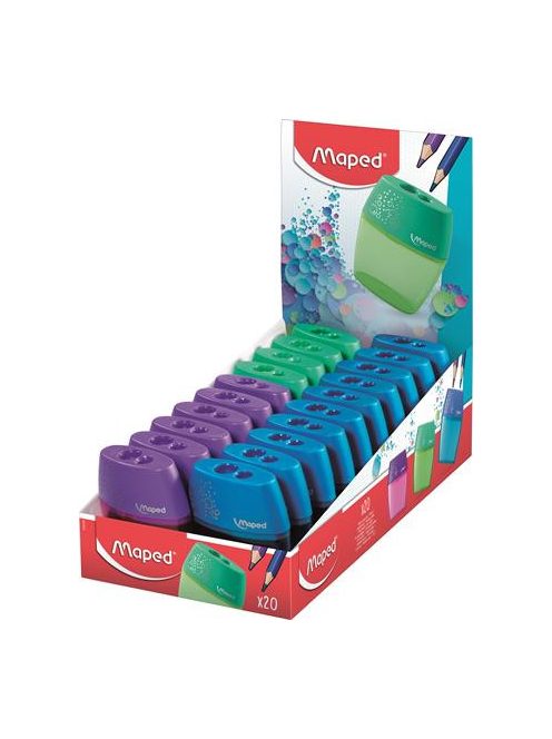 Hegyező display, kétlyukú, tartályos, MAPED "Shaker", vegyes színek (IMA534755)