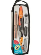 Körző készlet, 5 darabos, MAPED "Metal Open", vegyes színek (IMA536955)