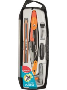   Körző készlet, 5 darabos, MAPED "Metal Open", vegyes színek (IMA536955)