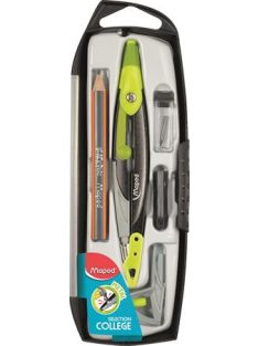   Körző készlet, 5 darabos, MAPED "Metal Open", vegyes színek (IMA536955)