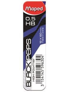   Grafitbél, 0,5 mm, HB, 2x12 szálas, MAPED "Black Peps" (IMA559610)