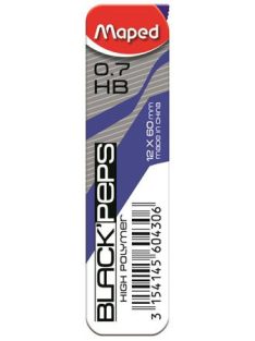   Grafitbél, 0,7 mm, HB, 2x12 szálas, MAPED "Black Peps" (IMA560410)