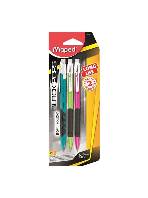 Nyomósirón, 0,5 mm, MAPED "Long Life", vegyes színek (IMA564053)