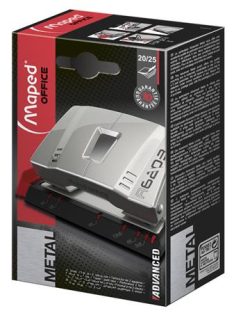   Lyukasztó, kétlyukú, 25 lap, fém, MAPED "Advanced", szürke (IMA620310)