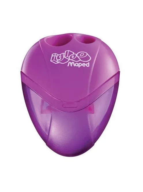 Hegyező, kétlyukú, tartályos, MAPED "I-Gloo", vegyes színek (IMA634756)