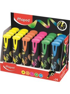   Szövegkiemelő display, 1-5 mm, MAPED "Fluo Peps Flex", vegyes színek (IMA740302)