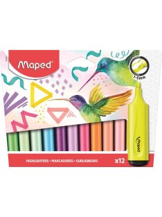  Szövegkiemelő display, 1-5 mm, MAPED "Fluo Peps Flex Pastel", pasztell szín (IMA740310)