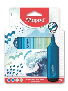   Szövegkiemelő készlet, 1-5 mm, MAPED "Fluo Peps Assorted", 12 különböző szín (IMA740901)