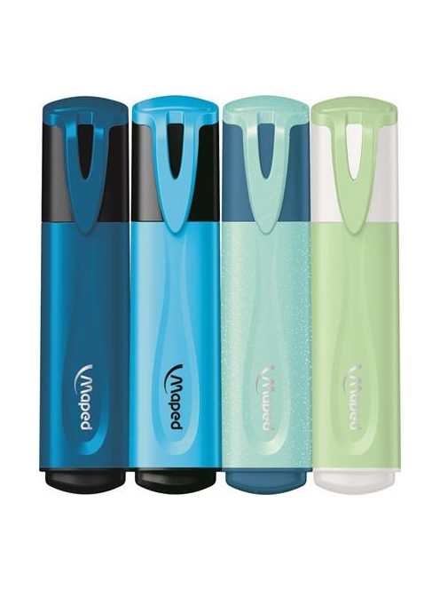 Szövegkiemelő készlet, 1-5 mm, MAPED "Fluo Peps Assorted", 12 különböző szín (IMA740901)