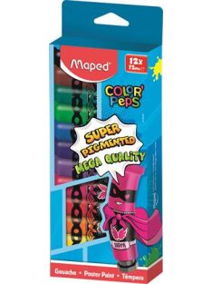 Tempera készlet 12 szín, 12x12 ml, MAPED (IMA810510)