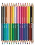 Színes ceruza készlet, háromszögletű, kétvégű, MAPED "Color'Peps Duo", 36 különböző szín (IMA829601)