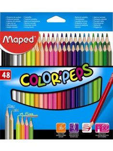   Színes ceruza készlet, háromszögletű, MAPED "Color'Peps Star", 48 különböző szín (IMA832048)