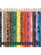 Színes ceruza készlet, háromszögletű, MAPED "Color'Peps Animal", 24 különböző szín (IMA832224)
