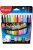 Filctoll készlet, 1-3,6 mm, kimosható, MAPED "Color'Peps Long Life", 12 különböző szín (IMA845020)