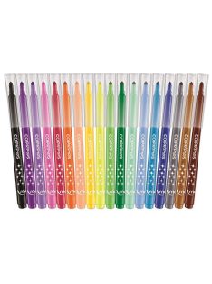   Filctoll készlet, mosható, MAPED "Color'Peps Long Life", 18 különböző szín (IMA845021)