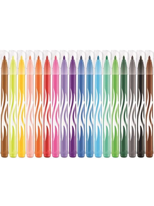 Filctoll készlet, 2,8 mm, kimosható, MAPED "Color'Peps Jungle", 18 különböző szín (IMA845421)