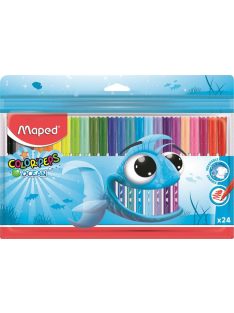   Filctoll készlet, 2 mm, kimosható, MAPED "Color'Peps Ocean", 24 különböző szín (IMA845722)